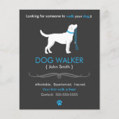 Dog Walker Walker Business Flyer Sjabloon Small (Voorkant)