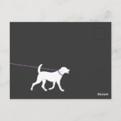 Dog Walker Walker Business Postcard Adverteren Briefkaart (Achterkant)