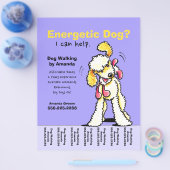 Dog Walker Walker Labradoedle Scheurblad Flyer (Enkel)