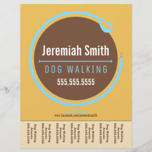 Dog Walker Walker Loop Loop Blue Tear Sheet Flyer