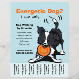 Dog Walker Walker Personalized Tear Sheet Flyer