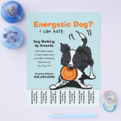 Dog Walker Walker Personalized Tear Sheet Flyer (Enkel)