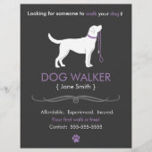 Dog Walker Walking Business Flyer Sjabloon (Voorkant)