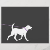 Dog Walker Walking Business Flyer Sjabloon (Achterkant)