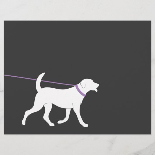 Dog Walker Walking Business Flyer Sjabloon (Achterkant)