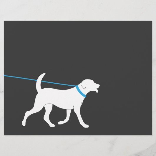 Dog Walker Walking Business Flyer Sjabloon (Achterkant)