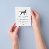 Dog Walker/Walking Business Flyer Sjabloon Small (Hand)