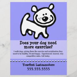 Dog Walker.Walking.. Flyer