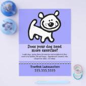 Dog Walker.Walking.. Flyer (Enkel)