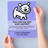 Dog Walker.Walking.. Flyer (Hand)