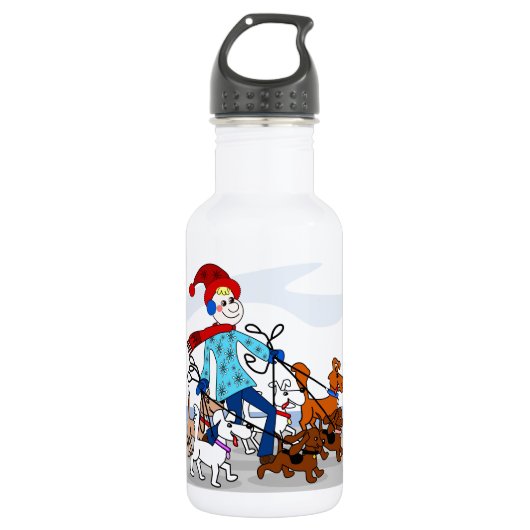 Dog walker waterfles  (Voorkant)