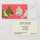 Dog Walker's Bandana Dogs Visitekaartje (Voorkant / Achterkant)