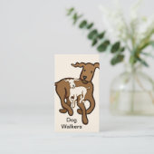 Dog walkers visitekaartje (Staand voorkant)