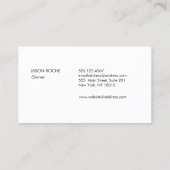 Dog Walking and Grooming Service Dog Paw Print Visitekaartje (Achterkant)