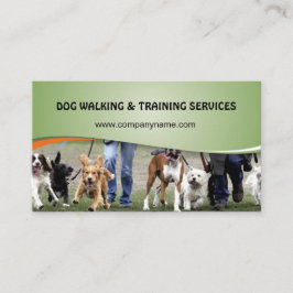 Dog walking and training services visitekaartje