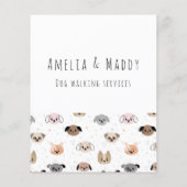 Dog Walking Business - Jonge Ondernemer Flyer (Achterkant)