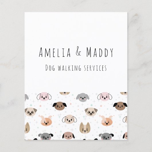 Dog Walking Business - Jonge Ondernemer Flyer (Achterkant)