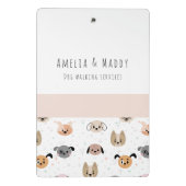 Dog Walking Business - Jonge Ondernemer Mini Klembord (Achterkant)