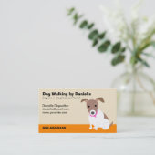 Dog Walking Business Visitekaartje (Staand voorkant)