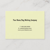 Dog Walking Co. Visitekaartje (Achterkant)