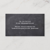 Dog Walking Custom Color Paw Pet Sitter Chalkboard Visitekaartje (Achterkant)