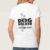 Dog Walking en Dog Walker promotie! T-shirt (Achterkant)