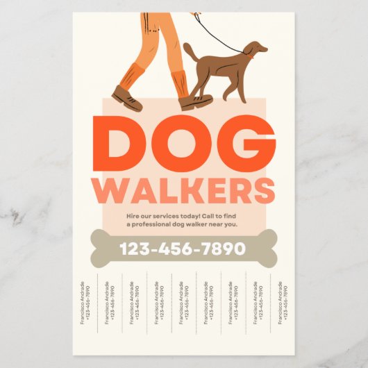Dog Walking Flyer (Voorkant)