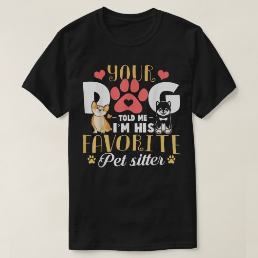 Dog Walking Gift for Dog Walker Pet Sitter Funny T-shirt (Design voorkant)