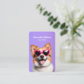 Dog Walking Grooming Klik om te chatten Visitekaar Visitekaartje (Staand voorkant)