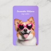 Dog Walking Grooming Klik om te chatten Visitekaar Visitekaartje (Voorkant)