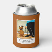 Dog Walking Humor Koelbox Gift Blikjeskoeler (Blikje Voorkant)