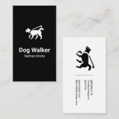 Dog Walking Logo Visitekaartjes (Voorkant / Achterkant)