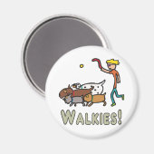 Dog Walking Magneet (Voorkant / Achterkant)
