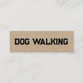Dog Walking Mini Visitekaartje (Voorkant)