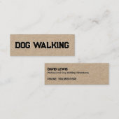 Dog Walking Mini Visitekaartje (Voorkant / Achterkant)