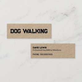 Dog Walking Mini Visitekaartje