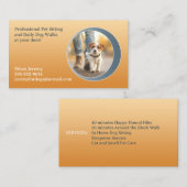 Dog Walking Pet Sitting Boarding Visitekaartje (Voorkant / Achterkant)