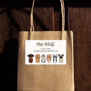 Dog Walking, Pet Sitting, Cat Care, Boarding Rechthoekige Sticker