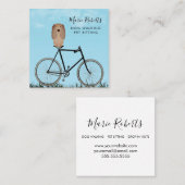 Dog Walking, Pet Sitting, Cat Care, Boarding Vierkante Visitekaartje (Voorkant / Achterkant)