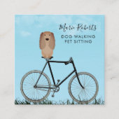 Dog Walking, Pet Sitting, Cat Care, Boarding Vierkante Visitekaartje (Voorkant)