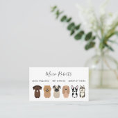 Dog Walking, Pet Sitting, Cat Care, Boarding Visitekaartje (Staand voorkant)