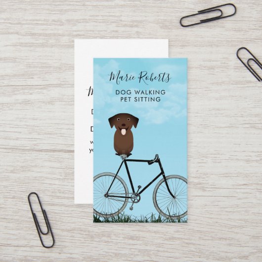Dog Walking, Pet Sitting, Cat Care, Boarding Visitekaartje (Voorkant / Achterkant in situ)