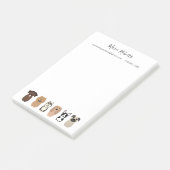 Dog Walking, Pet Sitting, Dog Boarding, Drop in Post-it® Notes (Schuin)