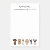 Dog Walking, Pet Sitting, Dog Boarding, Drop in Post-it® Notes (Voorkant)