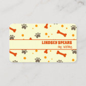 Dog Walking Pet Sitting Services Visitekaartje (Voorkant)