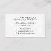 Dog Walking & Pet Sitting Services Waterverf Visitekaartje (Achterkant)