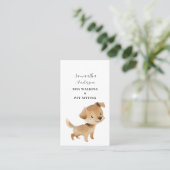 Dog Walking Pet Sitting Visitekaartje (Staand voorkant)