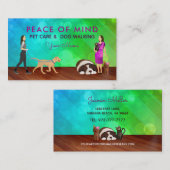 Dog Walking Pet Sitting Visitekaartjes (Voorkant / Achterkant)