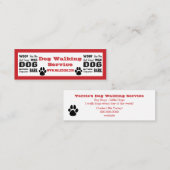 Dog Walking Service Mini Visitekaartje (Voorkant / Achterkant)