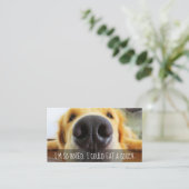 Dog Walking Service -  promotiekaart Visitekaartje (Staand voorkant)